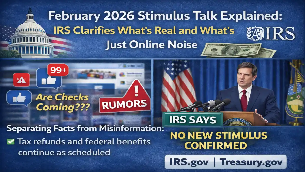 February 2026 Stimulus Update, IRS Stimulus Clarification, Federal Stimulus Rumors 2026, IRS Payment News, Tax Refund vs Stimulus, US Treasury Deposit Update, Government Payment Fact Check